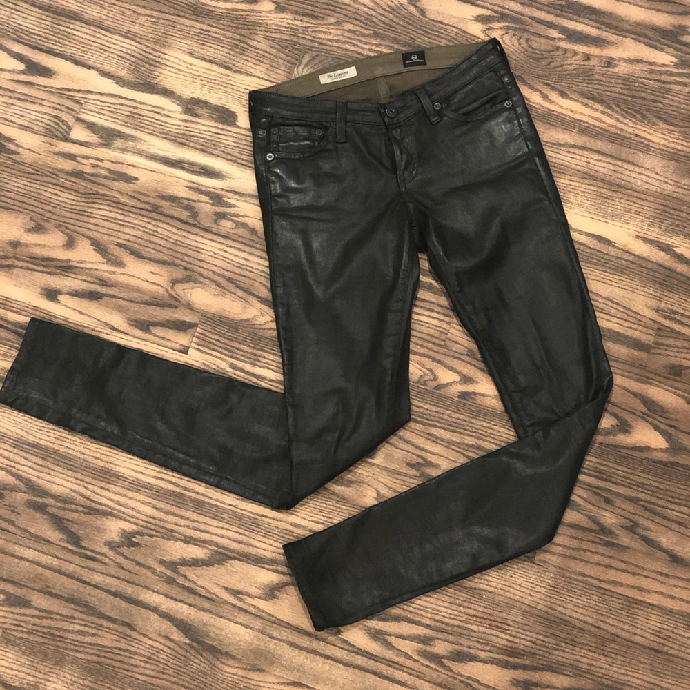 AG leatherette legging jeans sz 25r